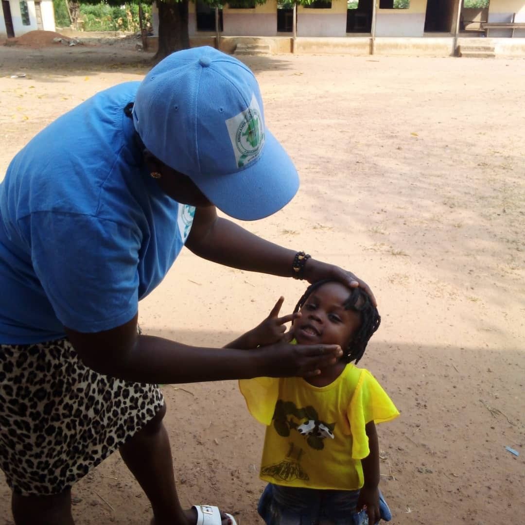 Health worker delivering care during the 2024 mission